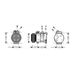 Kompresor klimatizácie AVA QUALITY COOLING ALAK016