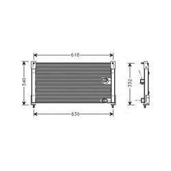 Kondenzátor klimatizácie AVA QUALITY COOLING AU5116