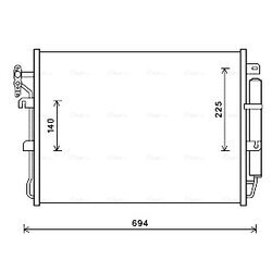 Kondenzátor klimatizácie AVA QUALITY COOLING AUA5215D