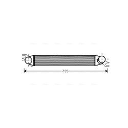 Chladič plniaceho vzduchu AVA QUALITY COOLING BWA4340