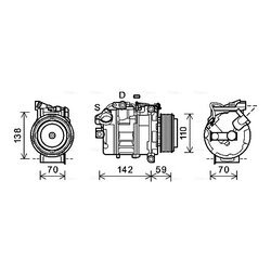 Kompresor klimatizácie AVA QUALITY COOLING BWK418