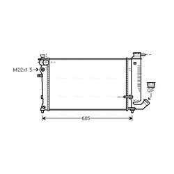 Chladič motora AVA QUALITY COOLING CNA2170