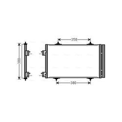 Kondenzátor klimatizácie AVA QUALITY COOLING CNA5272D