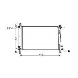 Chladič motora AVA QUALITY COOLING CRA2080