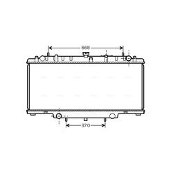 Chladič motora AVA QUALITY COOLING DN2246