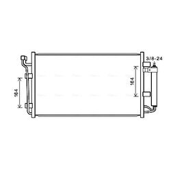 Kondenzátor klimatizácie AVA QUALITY COOLING DN5387D