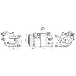 Kompresor klimatizácie AVA QUALITY COOLING DNAK488