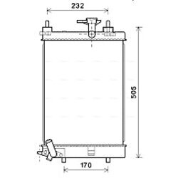 Chladič motora AVA QUALITY COOLING DU2071