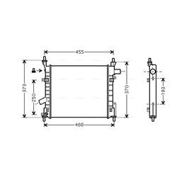 Chladič motora AVA QUALITY COOLING FD2372