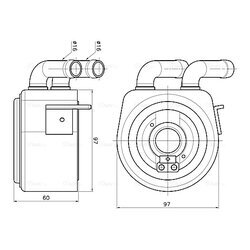 Chladič motorového oleja AVA QUALITY COOLING FD3700