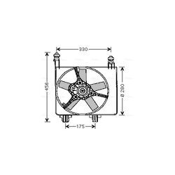 Ventilátor chladenia motora AVA QUALITY COOLING FD7524