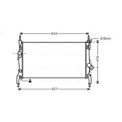 Chladič motora AVA QUALITY COOLING FDA2405