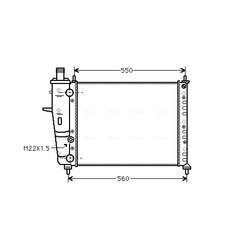 Chladič motora AVA QUALITY COOLING FT2160