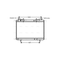 Chladič motora AVA QUALITY COOLING FT2180