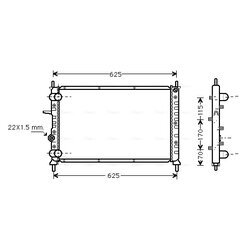 Chladič motora AVA QUALITY COOLING FT2188