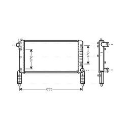 Chladič motora AVA QUALITY COOLING FT2264