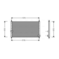 Kondenzátor klimatizácie AVA QUALITY COOLING HD5062