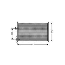 Kondenzátor klimatizácie AVA QUALITY COOLING HD5202