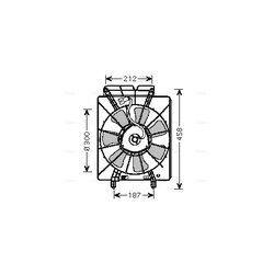 Ventilátor chladenia motora AVA QUALITY COOLING HD7533