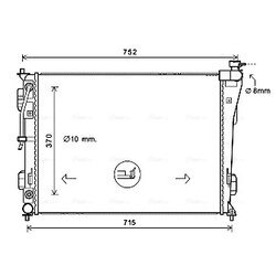 Chladič motora AVA QUALITY COOLING HY2423