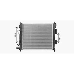 Chladič motora AVA QUALITY COOLING HY2589 - obr. 1