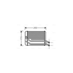 Výmenník tepla vnútorného kúrenia AVA QUALITY COOLING HY6118