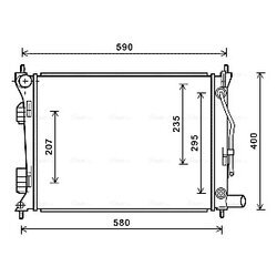 Chladič motora AVA QUALITY COOLING HYA2276