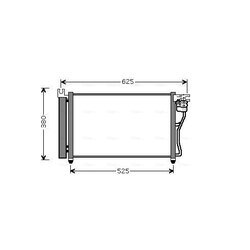 Kondenzátor klimatizácie AVA QUALITY COOLING HYA5164D