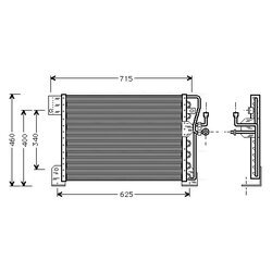 Kondenzátor klimatizácie AVA QUALITY COOLING JE5005