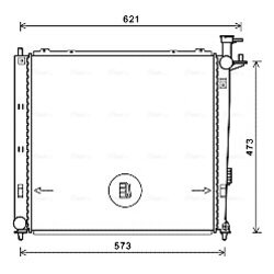 Chladič motora AVA QUALITY COOLING KAA2272