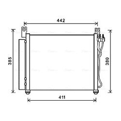 Kondenzátor klimatizácie AVA QUALITY COOLING KAA5158D