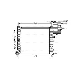 Chladič motora AVA QUALITY COOLING MS2348