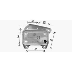 Chladič motorového oleja AVA QUALITY COOLING MS3733