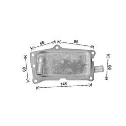 Chladič oleja automatickej prevodovky AVA QUALITY COOLING MS3752