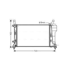 Chladič motora AVA QUALITY COOLING MSA2363