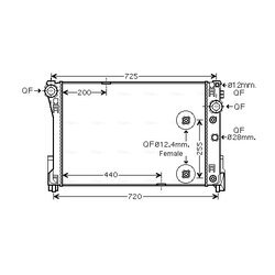 Chladič motora AVA QUALITY COOLING MSA2546