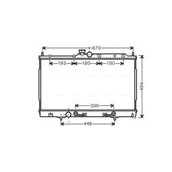 Chladič motora AVA QUALITY COOLING MT2197