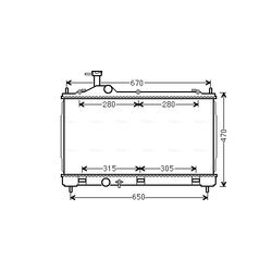 Chladič motora AVA QUALITY COOLING MT2256