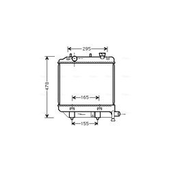 Chladič motora AVA QUALITY COOLING MZ2172