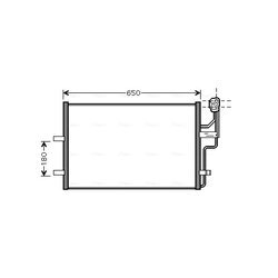 Kondenzátor klimatizácie AVA QUALITY COOLING MZ5186