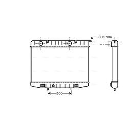 Chladič motora AVA QUALITY COOLING OL2214