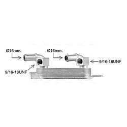 Chladič oleja automatickej prevodovky AVA QUALITY COOLING OL3698 - obr. 2