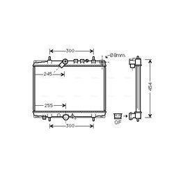 Chladič motora AVA QUALITY COOLING PEA2202