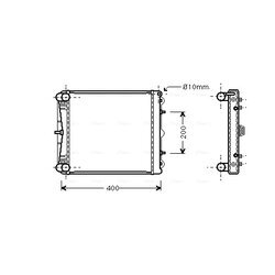 Chladič motora AVA QUALITY COOLING PR2023