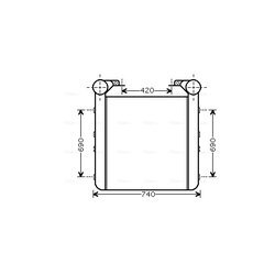 Chladič plniaceho vzduchu AVA QUALITY COOLING RE4077