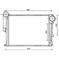 Chladič plniaceho vzduchu AVA QUALITY COOLING RE4103