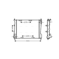 Chladič motora AVA QUALITY COOLING RT2554