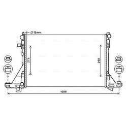 Chladič motora AVA QUALITY COOLING RT2643