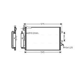 Kondenzátor klimatizácie AVA QUALITY COOLING RT5417D