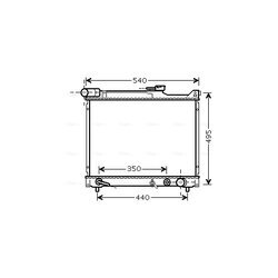 Chladič motora AVA QUALITY COOLING SZ2077